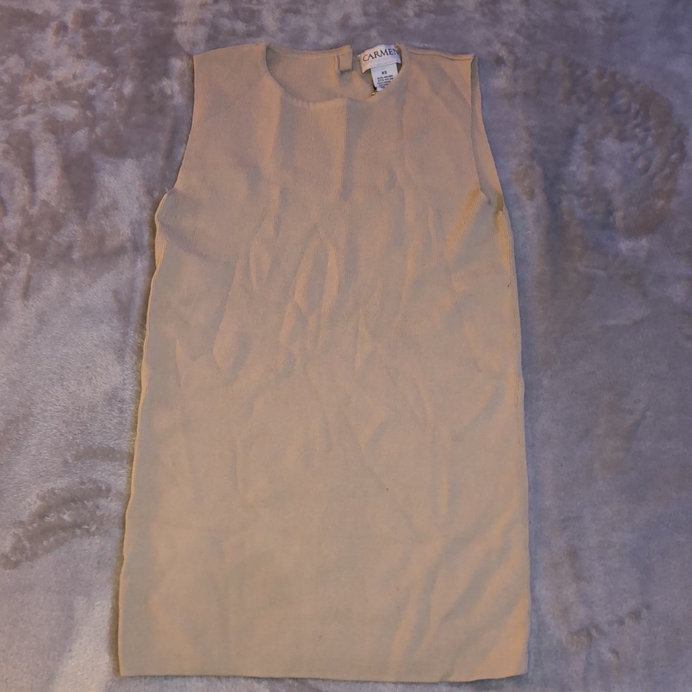 CARMEN MARC dark beige, nude VALVO TOP/TANK TOP /SHIRT